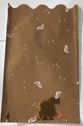 Celofánový sáček 20x33cm 50ks/bal zlatý s potiskem 